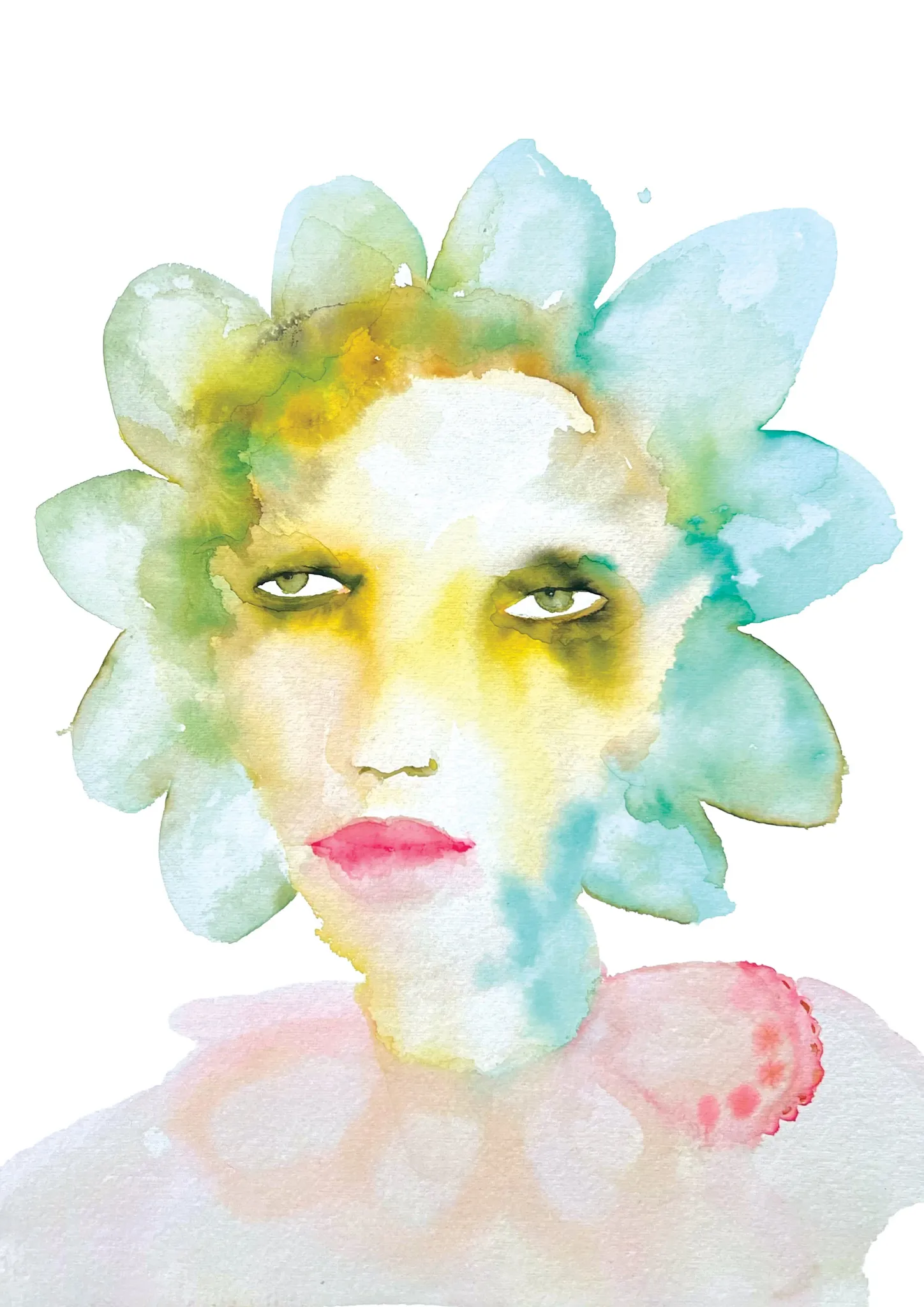 Fern — watercolour ink portrait