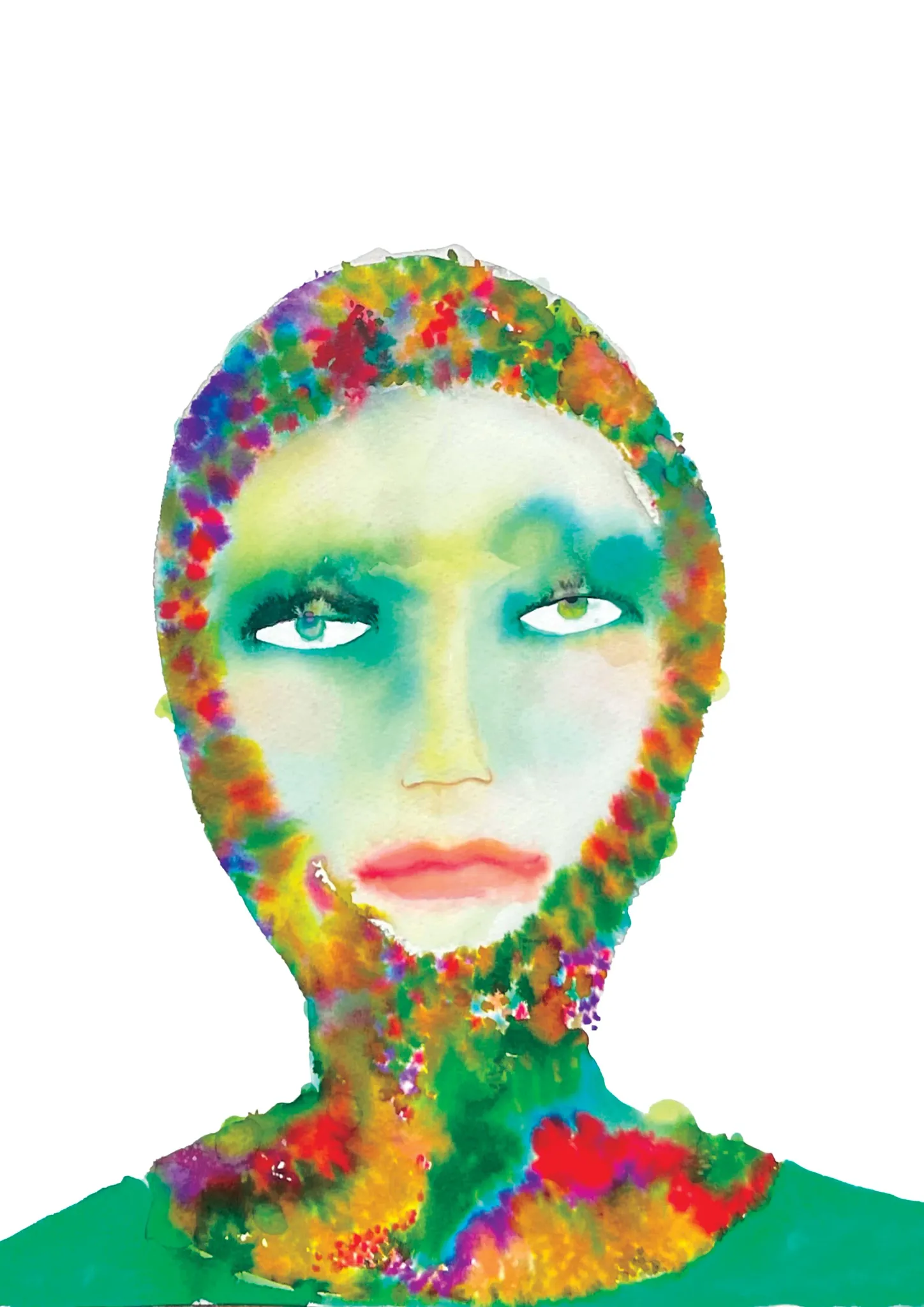 Kiki — watercolour ink portrait
