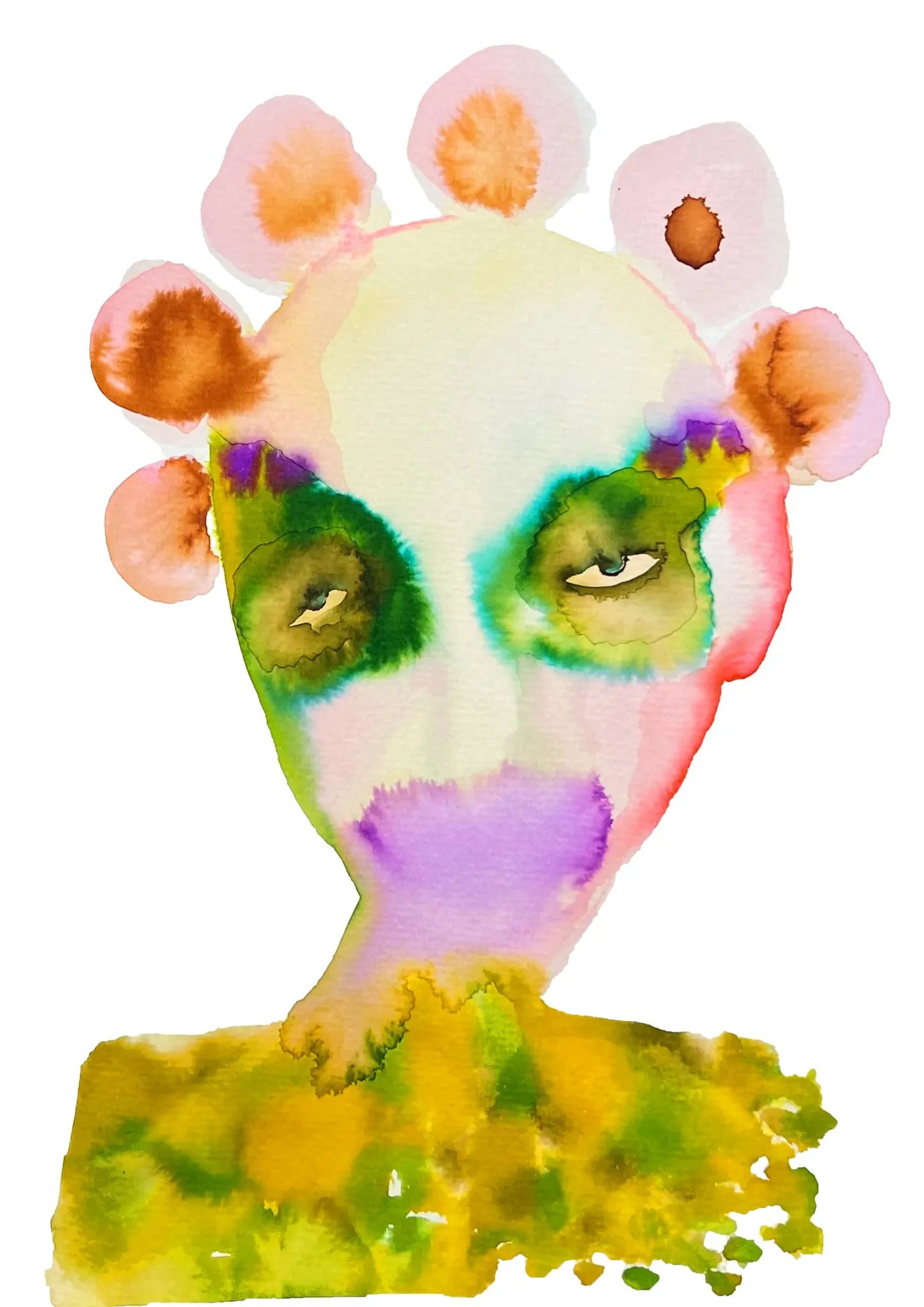 Zelda — watercolour ink portrait